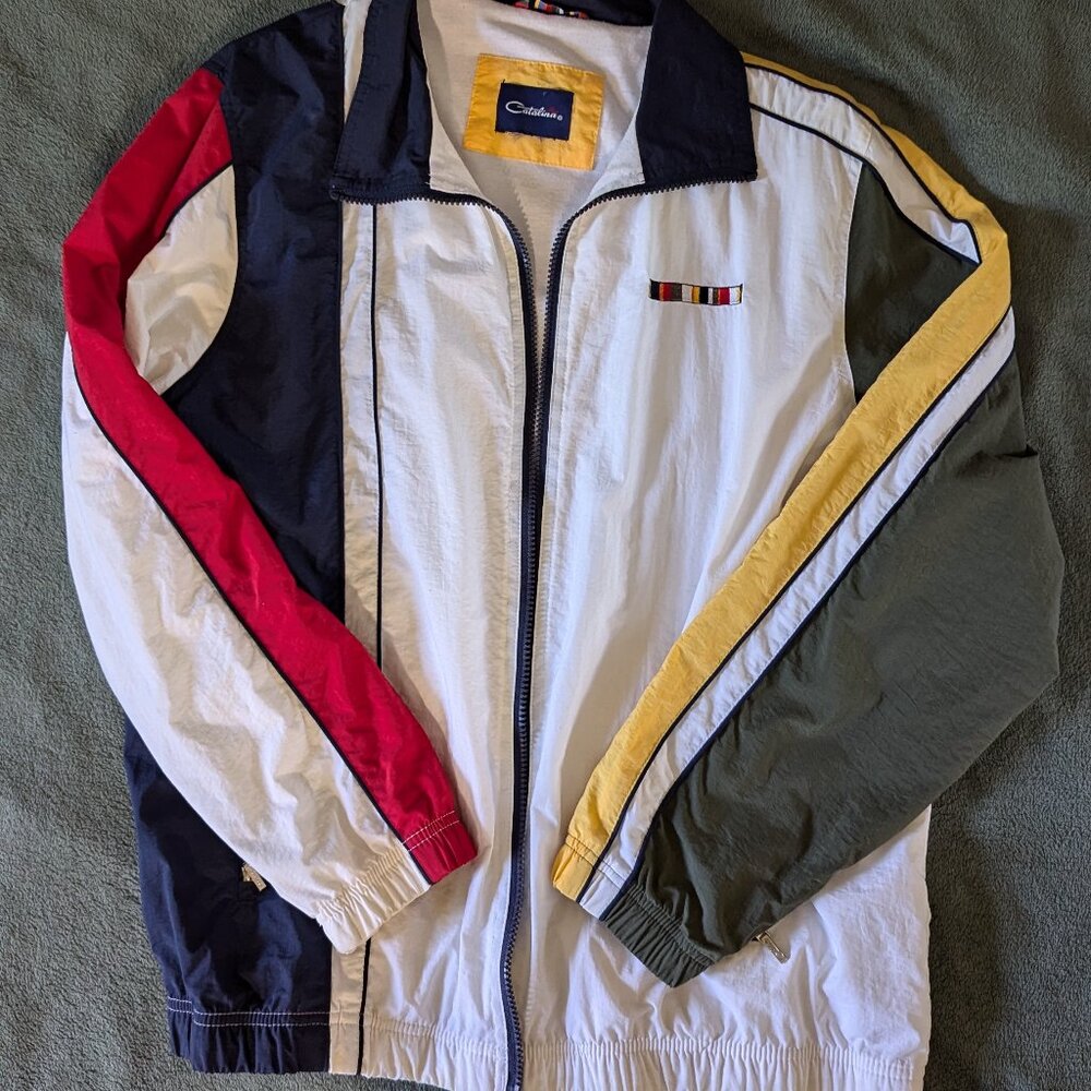 Vintage Zip-up Windbreaker Catalina - M/L